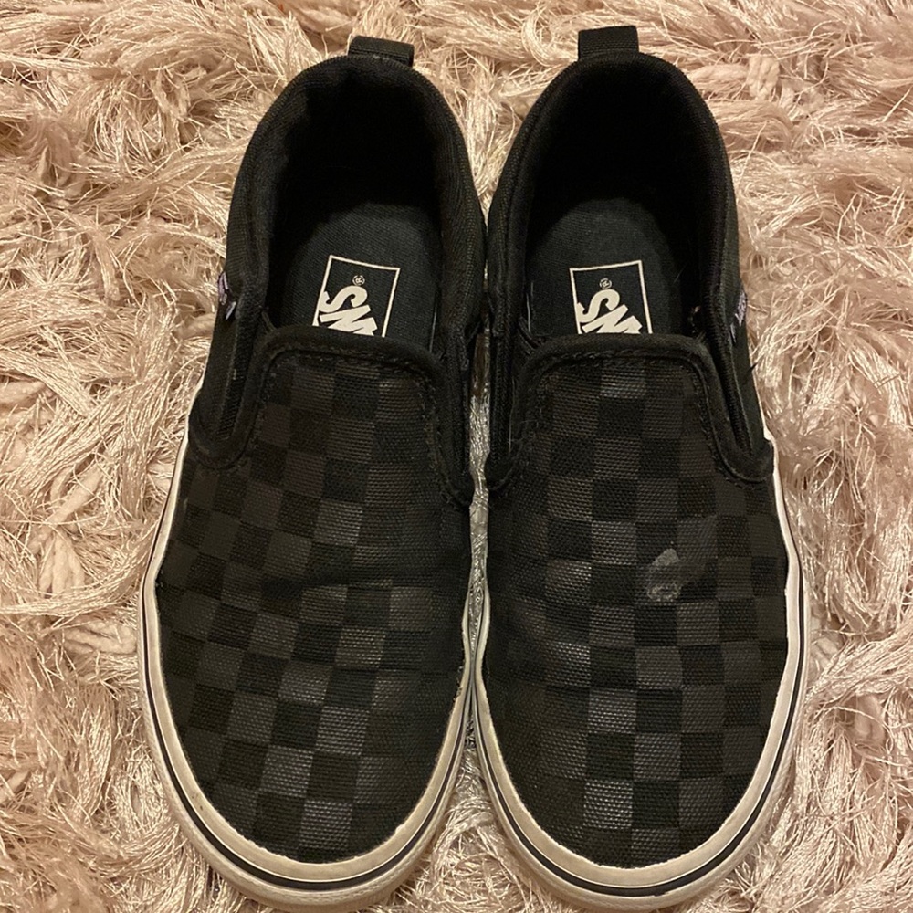 Black kids vans size 13